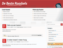 Tablet Screenshot of debesteraadsels.nl